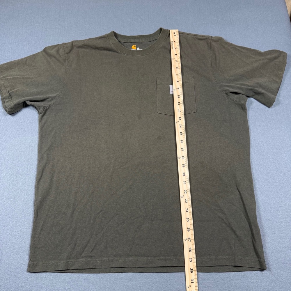 Carhartt K87 Pocket T-Shirt Mens XL Green Original Fit Short Sleeve Work Tee‎ - Picture 5 of 12